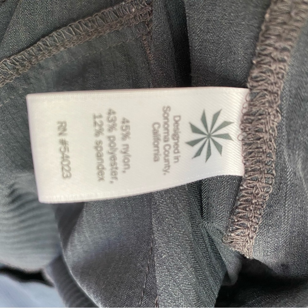 Athleta Gray Ribbed Drawstring Joggers Track Hiki… - image 6